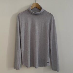 Roots Light Gray Turtleneck Top